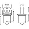 OSRAM LEDriving SL, Off-road ≙ R5W Mainly used for signal/ indicator applications, 12.0 V, 6000 K