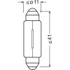 OSRAM ORIGINAL FESTOON, - Auxiliary lamp, 6413, 12.0 V