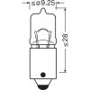 OSRAM ORIGINAL - METAL BASE, H6W Auxiliary lamp, 64132, 12.0 V