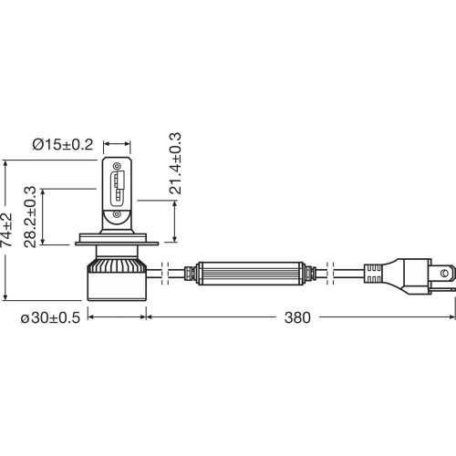 OSRAM LEDriving® XTR, Off-road ≙ H4 Mainly used for headlight applications, 12.0 V, 6000 K