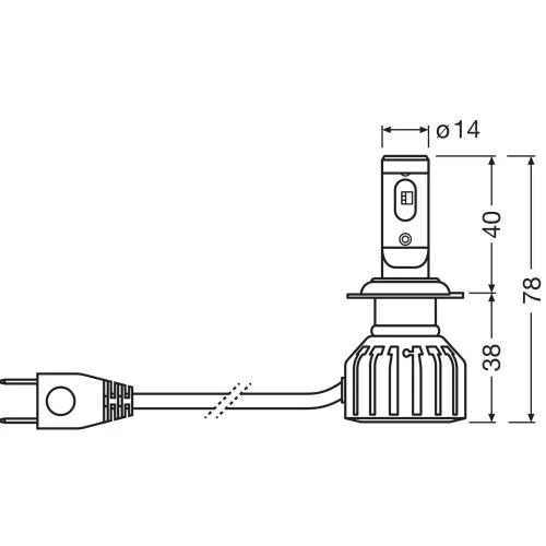 OSRAM TRUCKSTAR,   High and low beam, 24.0 V, 6000 K