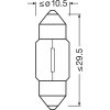 OSRAM ORIGINAL FESTOON, - Auxiliary lamp, 6438, 12.0 V