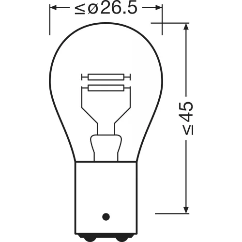 OSRAM ORIGINAL FESTOON, - Auxiliary lamp, 6461, 12.0 V