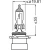 OSRAM ORIGINAL LINE, HB4A Halogen headlight lamp, 9006XS, 12.0 V