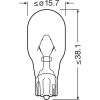 OSRAM ORIGINAL - WEDGE BASE, WY16W Auxiliary lamp, 921NA, 12.8 V