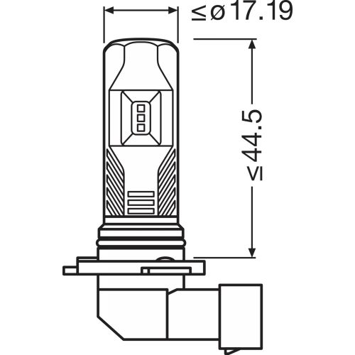 OSRAM LEDriving FL, Off-road ≙ H10 Mainly used for fog light applications, 9745CW, 12.0 V, 6000 K