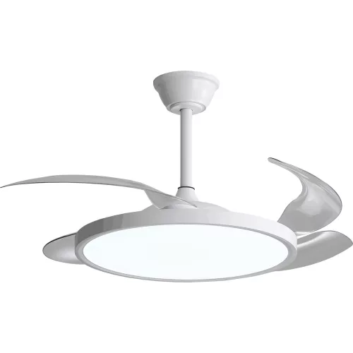 LED FAN CEILING 36W/3CCT 2880LM 100-240V WHITE SLIM - REMOTE CONTROL