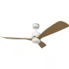 LED FAN CEILING 18W/3CCT 1440LM 100-240V WHITE+WOOD - REMOTE CONTROL