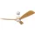 LED FAN CEILING 18W/3CCT 1440LM 100-240V WHITE+WOOD - REMOTE CONTROL