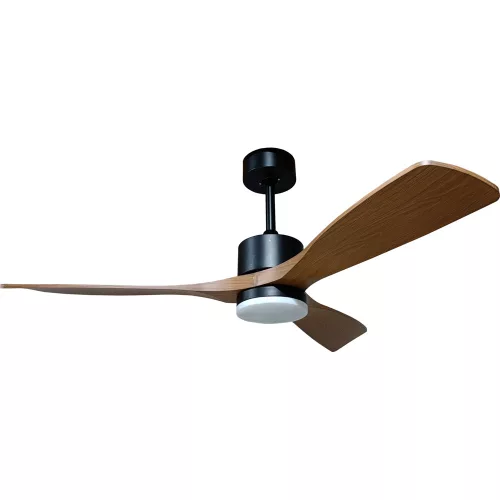 LED FAN CEILING 18W/3CCT 1440LM 100-240V BLACK+WOOD - REMOTE CONTROL