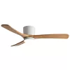 LED FAN CEILING 18W/3CCT 1440LM 100-240V WHITE+WOOD - REMOTE CONTROL