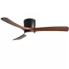 LED FAN CEILING 18W/3CCT 1440LM 100-240V BLACK+WOOD - REMOTE CONTROL