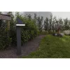 RUNDA SOLAR LED BOLLARD 1 LIGHT PIR DARK GREY