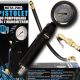 META-PRO - Tire inflating gun with pressure gauge in black color