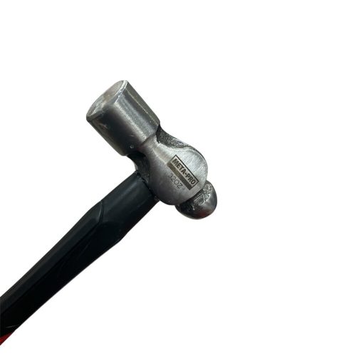 META-PRO - Ball Pein Hammer in black and red color with fiberglass handle 32OZ 900G