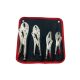 META-PRO - 4 piece silver fastening clamp set