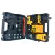 ÜBERTOOL - electric drill set 21 W with two batteries black yellow color
