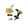 ÜBERTOOL - electric drill set 21 W with two batteries black yellow color