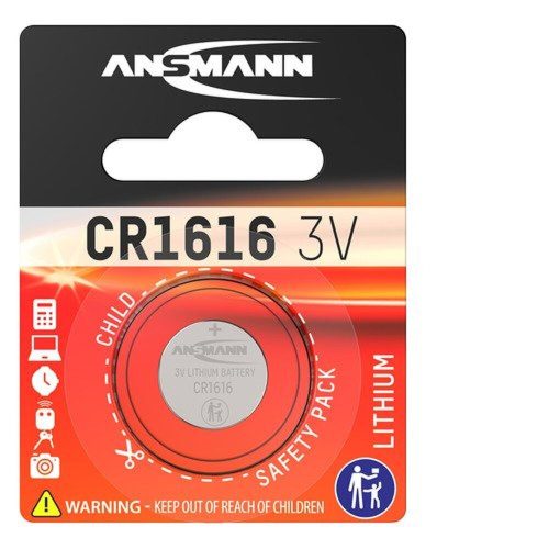 Lithium button cell CR1616 3V 55mAh