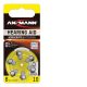 Ansmann Zinc Air hearing aid battery 10/PR70 1.4V