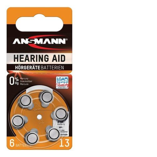 Ansmann hearing aid battery 13 PR48 1.45V 310mAh