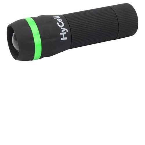 1W LED flashlight with zoom function and alkaline batteries