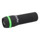 1W LED flashlight with zoom function rubberized surface colorful ring wrist strap powered by 3 Micro AAA alkaline batteries