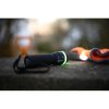 1W LED flashlight with zoom function rubberized surface colorful ring wrist strap powered by 3 Micro AAA alkaline batteries