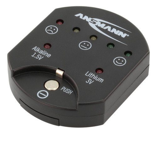 Ansmann alkaline coin battery tester