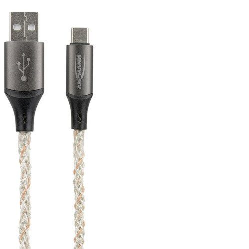 Ansmann RGB LED USB-A USB-C cable 100 cm