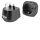 Smart travel adapter with grounded pin