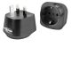 Smart travel adapter with grounded pin