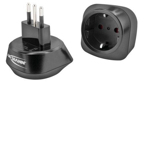 Smart travel adapter with grounded pin