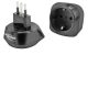 Smart travel adapter with grounded pin
