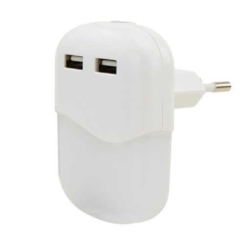 ANSMANN NL15AC-2USB night light with twilight sensor