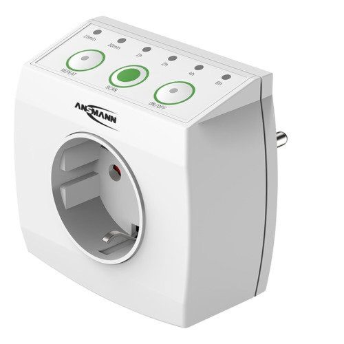 ANSMANN Energy-saving network socket with programmable switch