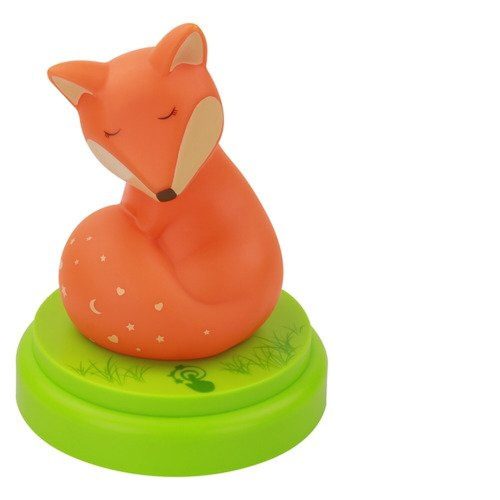 Fox-shaped LED sleep aid device for children with alkaline battery