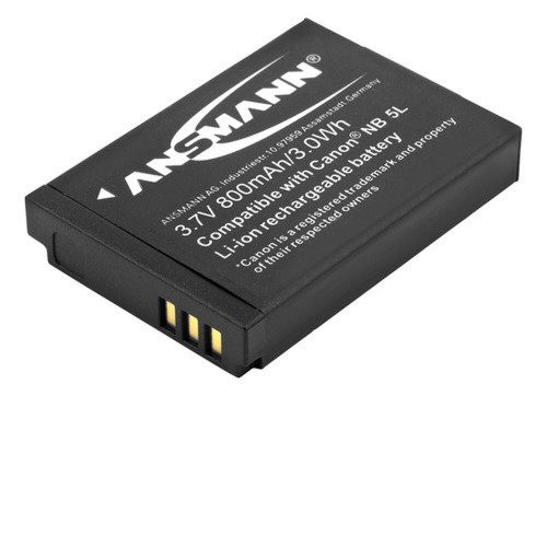 Ansmann lithium polymer camera battery for Canon IXUS and PowerShot models 800mAh
