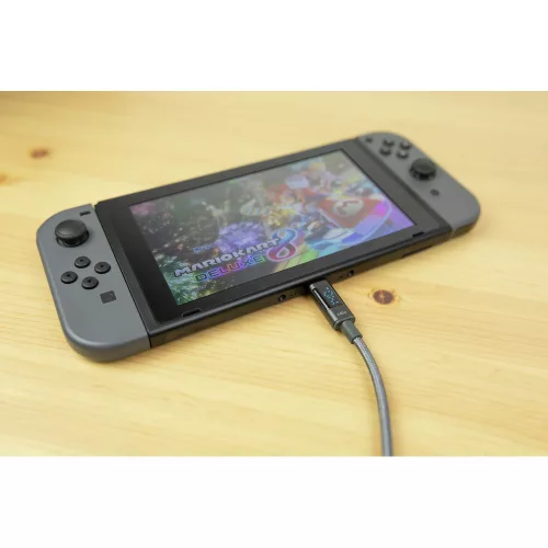 USB-C charging cable with LED display