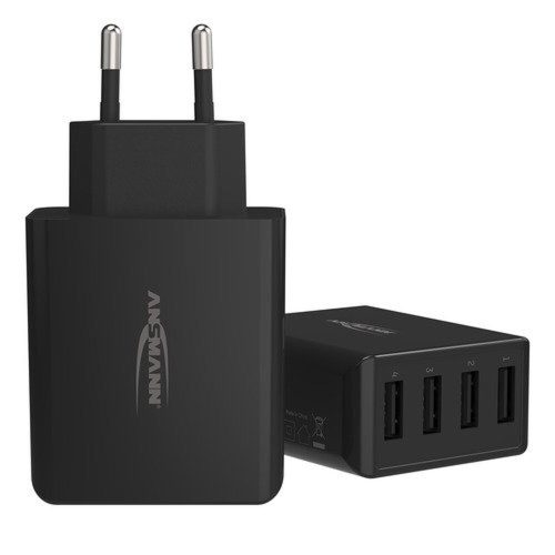 Intelligent USB charger with 4 ports