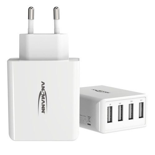 Ansmann intelligent USB charger with 4 ports