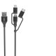 Ansmann 3 in 1 data and charging cable 120 cm
