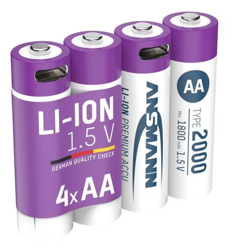 ANSMANN lithium AA rechargeable battery 1.5V 2000mAh