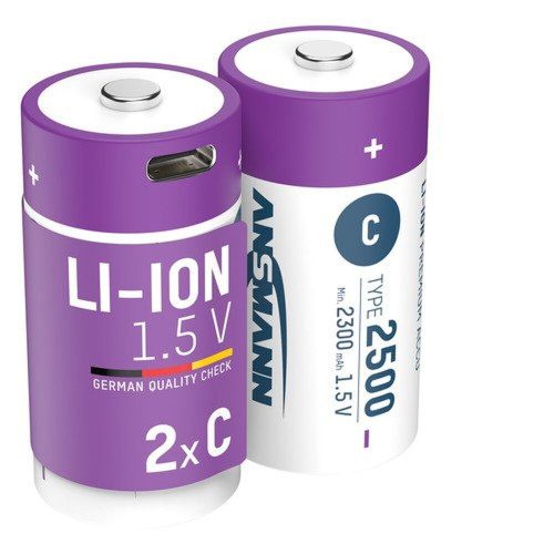 ANSMANN lithium C size rechargeable battery