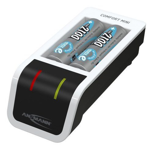 Ansmann compact USB quick charger for 1-2 NiMH batteries