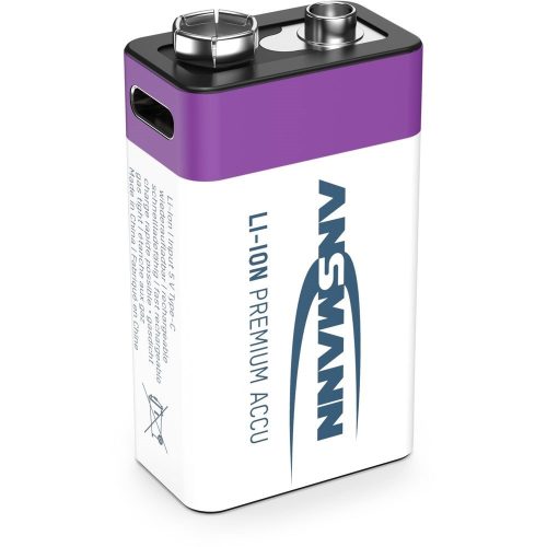 ANSMANN 9V lithium-ion battery 400mAh