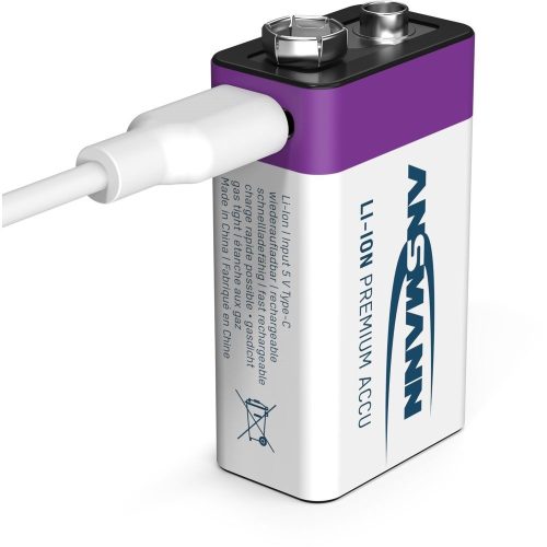 ANSMANN 9V lithium-ion battery 400mAh