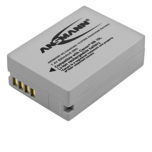 Ansmann LiPo battery for Canon PowerShot G1 X/G15/G16/SX40 HS/SX50 HS
