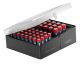Alkaline battery storage box for 56 cells
