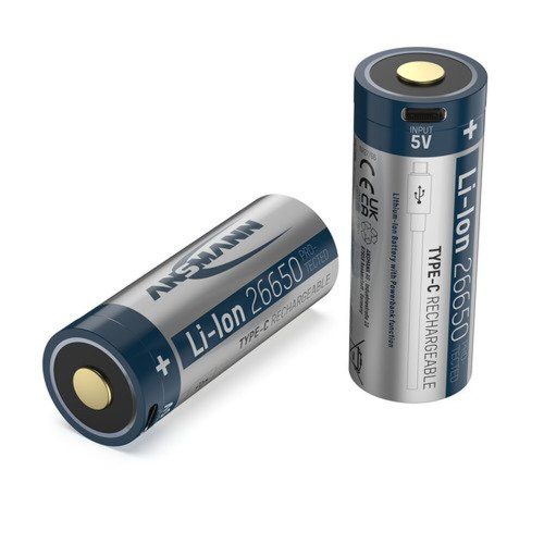 ANSMANN 26650 Li-Ion battery 3.6V 5100mAh USB-C